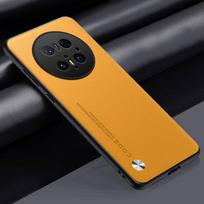 Plain Leather Case For Huawei Mate 70 Pro + 70 Pro 60 50 40 Pura 70 Ultra 70 Pro P60 P50 P40 Luxury Hard Camera Protect Cover For Mate 70 Pro Plus geltona