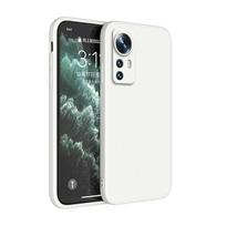 Prabangūs „Xiaomi Mi 12 12S 12T Pro 12X“ itin minkšto kvadratinio matinio silikono „Mi 12 Lite 5G“ plono objektyvo apsaugos originalus dėklas Xiaomi 12T