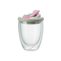 Coffee Cup Tiki Lovely Cups Coffeeware Teaware Double Wall Glassware Glass Mug Portable Drinkware Kitchen Dining Room Tableware 250ml rožinė