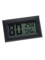 Mini LCD skaitmeninis termometras Higrometras vidaus nešiojamas temperatūros jutiklis Drėgmės prietaisai Įrankiai juoda