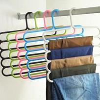 Multi Function Plastic Five Layer Drying Rack Pants Rack Storage Tie Rack 0 kava