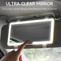 Car Sun Visor Makeup Mirror Led Touch Screen Adjustable Brightness Switchable Auto Interior Makeup Mirror Charging Vanity Mirror