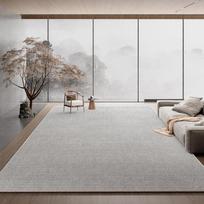 Easy-Maintenance Dirt-Resistant Solid Color Carpet for Living Room, Bedroom, and Sofa Area. Custom Size [Contact Customer Service] gray