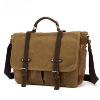Shoulder Bag Retro Camera Slant Across Europe and America Style Waterproof Wax Camera Bag He is a size 14. chaki
