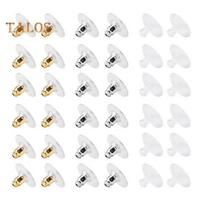 120 Pcs Earring Backs with Pad Hypoallergenic Earring Stoppers Acrylic Earring Backings Replacement for Lost Earring Backs DIY Earring Making įvairiaspalvis