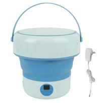 Mini Washing Machine Efficient Foldable Portable Washing Machine for Small Clothes Baby Clothes mėlyna