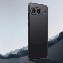 Kombinuotas PU odos telefono dėklas Oneplus Nord 4 5G matinis smūgiams atsparus minkšto rėmelio apsauginis dangtelis Oneplus Nord CE 4 buferio apvalkalas Oneplus Nord 4 5G juoda pilka spalva
