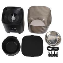 Automatic Cat Feeder Timed Feeding Button Control Automatic Cat Food Dispenser for Dog Pet Indoor