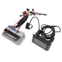 LCD Display Brushless Motor Controller Kit 36V 48V 60V 500W 28A Aluminum Alloy Water Resistant black