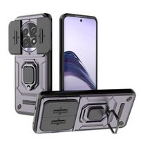 OPPO Realme 12 13 Pro Plus 5g galinis dangtelis Atsparus smūgiams šarvuotas dėklas Slenkantis kameros objektyvo apsaugas Magnetinis stovas Laikiklis Funda Coque For Realme 13 Pro violetinė