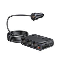 7-in-1 128W Car Charger Adapter PD QC3.0 Socket Splitter C28 Conversion Plug Quick Charge Adapter Acesssories juoda