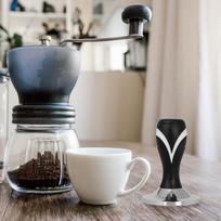 Coffee Tamper Distribution Tool Baristas Powder Distributor Flat Base Handle 51mm juoda