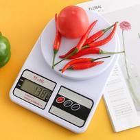 SF-400 Virtuvinės svarstyklės: Tikslūs 10 kg elektroniniai graminiai svarstyklės kepiniams ir medicininiam naudojimui Large-Chinese Version (5kg/1g) red