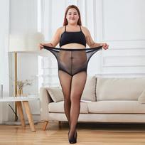 Didelio dydžio vasarinės nesiveliančios pėdkelnės nėščioms moterims, tinka iki 200 svarų Small Size Core Spun Silk - Full Pantyhose kava