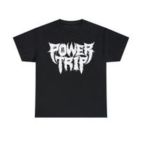 230 Gsm 100% Cotton Power Trip T Shirt Hardcore Thrash Nails Municipal Waste Warbringer Dri Iron Reagan Jesus Piece Unisex Heavy Cotton T Shirt XXS juoda