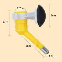 Pet Water Fountain Hanging Drinking Head Dog Cage Hanging Watering Can Cat Automatic Feeding And Drinking Pet Supplies geltona