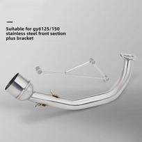 Universalus modifikuotas motociklo/motorolerio išmetimo vamzdžių komplektas GY6, 125-150cc, nerūdijantis plienas, 51mm kalibras
