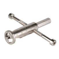 Rankinis vielos sukimo įrankis Plieninio kabelio jungtis Laidai Stripper Twister Short 9CM/1.5-4 square gray