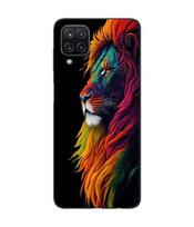 Maniacase Case For Samsung Galaxy A12 Majestic Lion Colorful juoda
