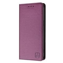 Prabangus apsaugos nuo vagystės piniginės atlenkiamas telefono dėklas Nokia C12 C32 C02 C22 C300 C10 C20 C30 C01 Plus C1 2-os kartos odiniai dėklai for Nokia C01 Plus violetinė