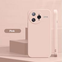 For Poco F7 Ultra Pro Case Liquid Silicone Camera Lens Protector Soft TPU Cover For Xiaomi Poco F7 Ultra F7 Pro F7Ultra PocoF7 Ultra For Poco F7 Ultra rožinė