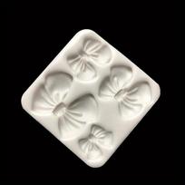 1vnt 3D Bowknot Resin Art Forma silikoninė muilo forma white gray