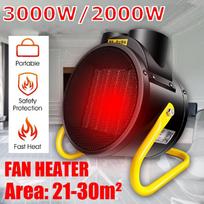 Nešiojamas automatinis šildytuvas pramoninis 2000 W / 3000 W nešiojamas namų erdvės oro šildytuvas Elektrinis šildytuvas Oro kondicionavimo ventiliatorius 2000w