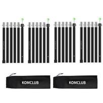 KOMCLUB Tent Tarp Storage MAX Diameter height push button easy to storage bag tent pole for camping set of 4 Pole, Pole, 40cm, 240cm, 24mm, 25-level juoda