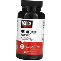 Melatoninas miegui, Melatonin 5, Force Factor 60 kapsulių (72641002) 60vcaps