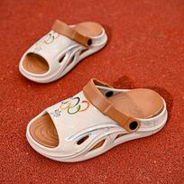 Mada Vyriški Lauko Sandalai Šlepetės Paplūdimio Patogūs Minkštu Padu Klumpės Vyriški Kasdieniai Batai Sodo Batai Vyriški Paplūdimio Sandalai 39-40(25cm) chaki