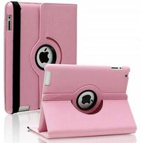 360 Rotating Case Pink for Apple iPad 6th Generation - 5th Generation - Protective Cover Case with Elastic Closure Phonillico® rožinė