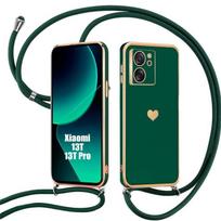 Case - Xiaomi - 13T/13T Pro - Night Green - Shockproof - Flexible - Love Pattern