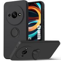 Case - E.F.CONNECTION - For Xiaomi Redmi A3 - Shockproof Protection - Liquid Silicone - Rotating Ring