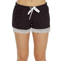 Women's Allover Printed Home Pants Sleeping Lace Pajama Pants Short Pants Pajama Pants L juoda