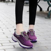 Supply Fashion Women's Shoes Lightweight Height Increasing Rockers Outdoor Casual Shoes Sneakers 2025wish Single Shoes 35 violetinė