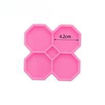 DY1026 Geoda socket Irregular Circle Silicone Molds Square/octagon/hexagon/heart Resin Crafting Mold Badge Reel Crafts Epoxy