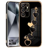 Case for Samsung Galaxy S24 Ultra - Shockproof - Scratch-resistant - heart pattern with Bracelet juoda