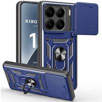 Case for Xiaomi 15 - E.F.CONNECTION - Rigid Shockproof - Rotating Ring - Camera Protection - Navy Blue