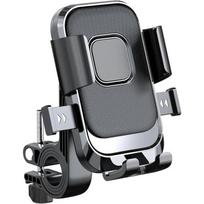 Universal Bike Phone Holder 360° Rotatable Phone Holder GPS Clip One Hand Operation Handlebar Stand for Motorcycle ATV Scooter