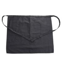 Chef Half Apron with Pocket Adjusted Half-length Restaurant Waist Apron Solid Color Summer Kitchen Pub Cleaning Supplies juoda