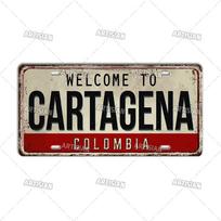Artisano Argentinos Ekvadoro Čilės Kolumbijos Licencijos Plokštelė Lankytina Vieta Metalo Ženklas Miesto Valstijos Dekoratyvinė Automobilio Plokštelė Sienų Dekoras Garažas 30x15cm