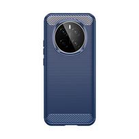 For Honor Magic 7 Pro Case Cover Huawei Honor Magic 7 Pro Capas Shockproof Armor Soft TPU Carbon Fiber Fundas Honor Magic 7 Pro For Magic 7 Pro mėlyna