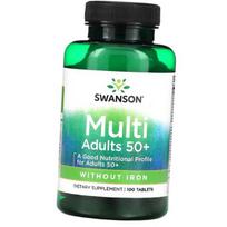 Vitamins and minerals for adults 50+, Multi Adults 50+, Swanson 100 tabs (36280197) 100tab
