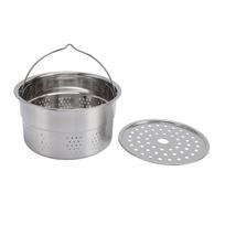 Garų puodas TM5 TM6 maisto smulkintuvui Garų krepšelis Nerūdijančio plieno virtuvės įrankis L(for 6.5-9kg)