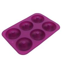6-Lizdų Silikoninė Spurgų Kepimo Forma Spurgų Šokolado Forma Mikrobangų Krosnelėje, Šaldiklyje Saugus(Violetinė)