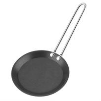 Miela mini keptuvė su kiaušinio, virto be lukšto, modeliu, buitinė keptuvė, maža wok keptuvė, virtuvės viryklė, plieninė rankena