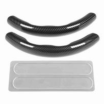 2PCS Steering Wheel Cover Carbon Fiber Pattern Comfortable Touch Delicate Texture Universal juoda