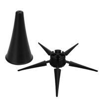 Portable Clarinet Holder 5 Leg Foldable Base Clarinet Support Stand Wind Instrument Accessory black