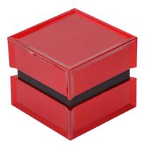Red Engagement Ring Box LED Squared Soft Waterproof Multifuntional Red Wedding Light Ring Case for