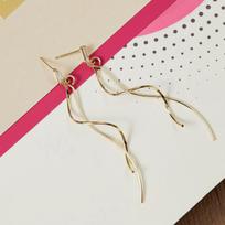 Chinese Long Tassel Mosquito Coil Ear Clip Earrings for Women - No Piercing, Small Square Face Design, Autumn/Winter